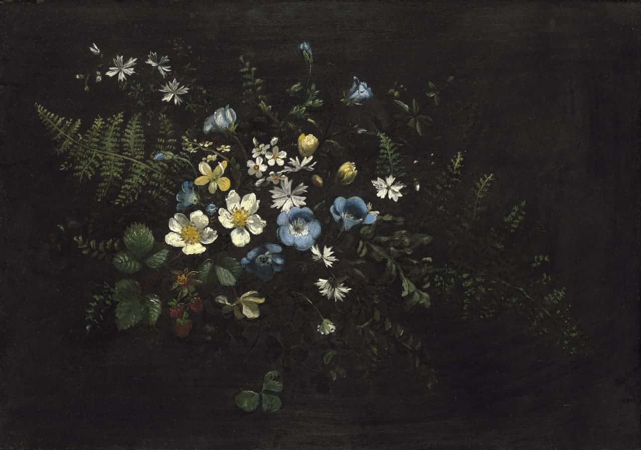 Titian Ramsay Peale, Spray of Flowers and Ferns, date unknown, National Gallery of Art (article on gratitude)