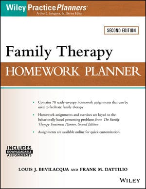 Family Therapy Homework Planner, 2nd Edition
