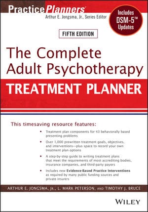 The Complete Adult Psychotherapy - Treatment Planner Book