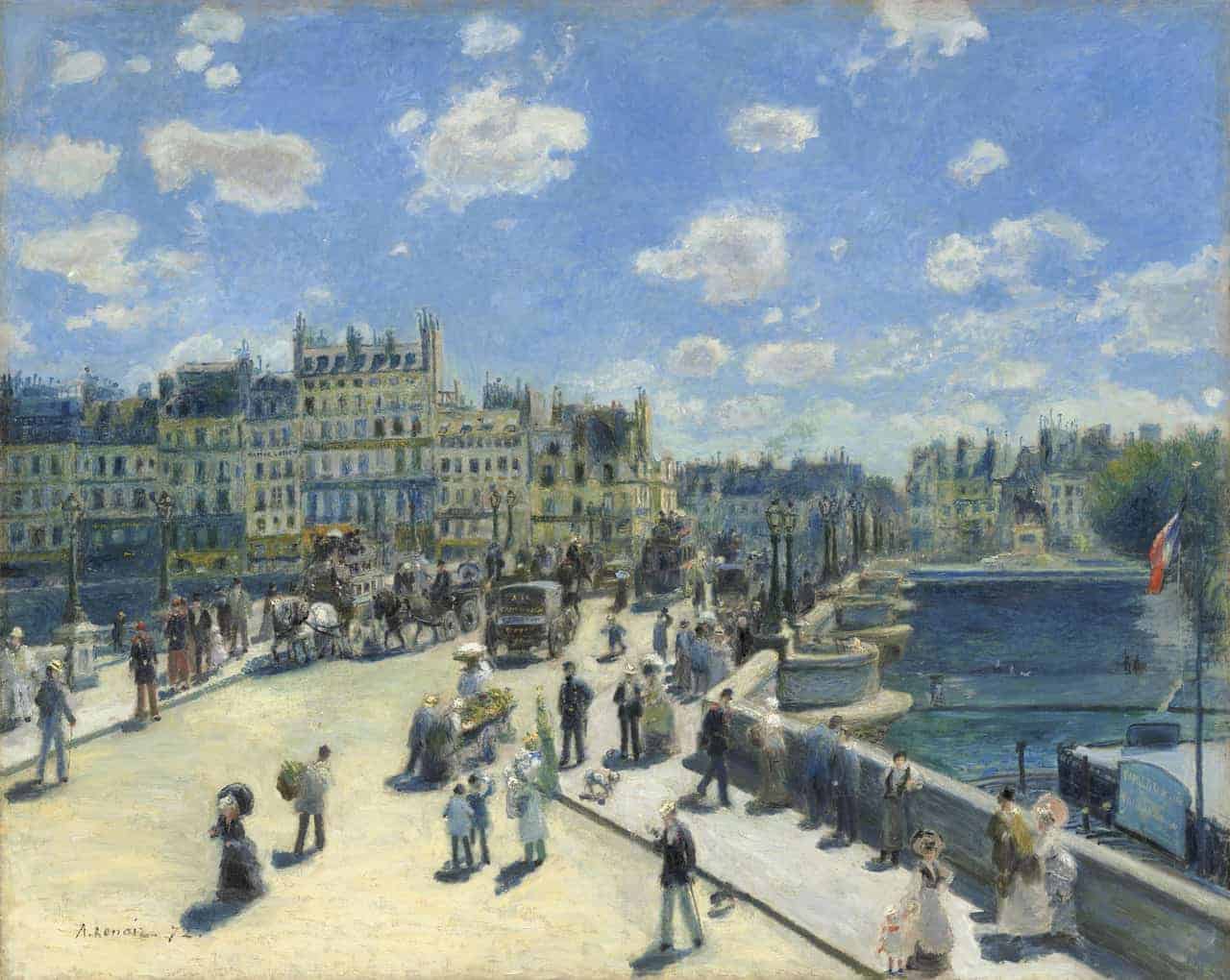 Pont Neuf, Paris, 1872, Auguste Renoir, Courtesy National Gallery of Art, Washington (article on ADHD in adults)