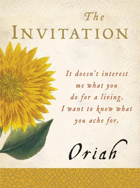 The Invitation Book Written by Oriah