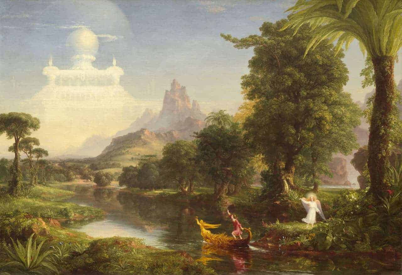 Albert Bierstadt. Mountain Brook, 1863. The Art Institute of Chicago. (article on present-moment awareness)