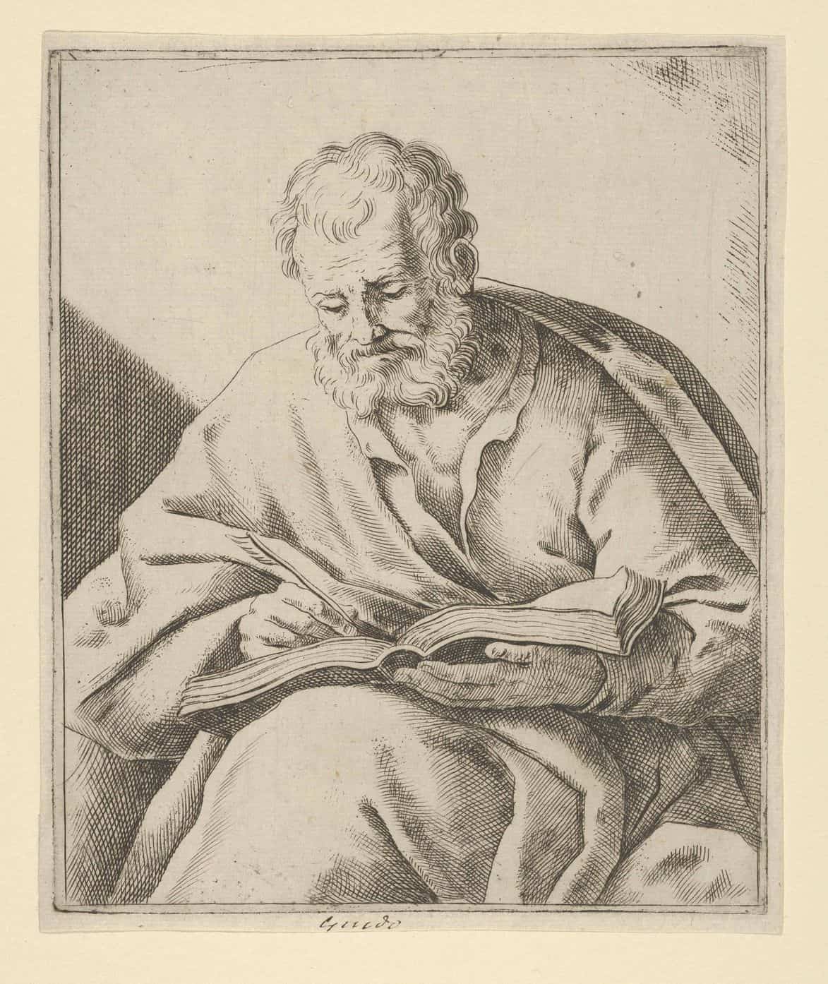An old man seated and writing in a book (an evangelist?), 17th century, Anonymous, The Metropolitan Museum of Art (article on journaling therapy)