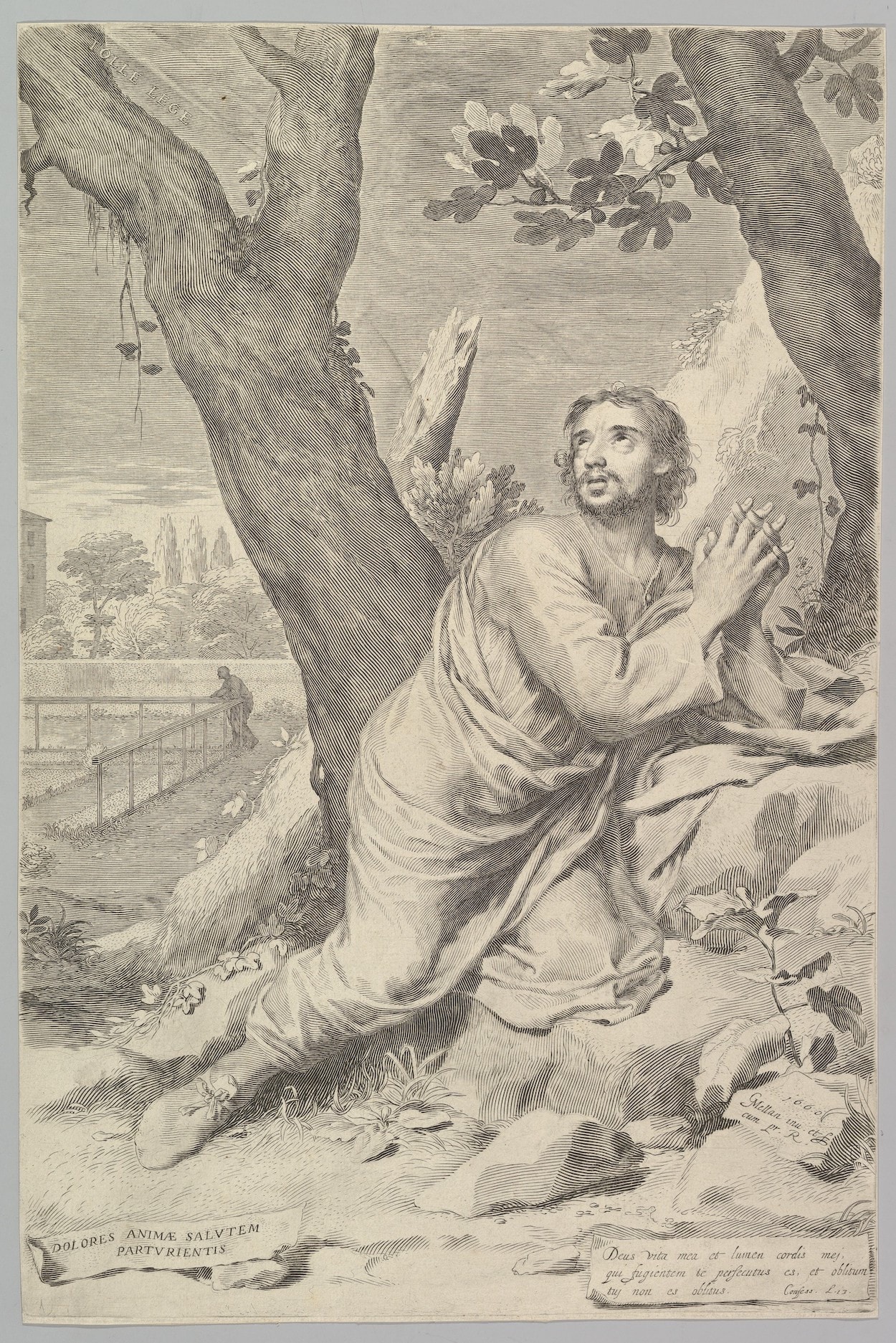 St. Augustine, 1660, Claude Mellan, The Metropolitan Museum of Art (article on interiority)